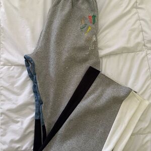 MNML Gray and Green Sweatpants for Casual Comfort